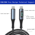 LED Power Display PD 240W Fast Charging Cable